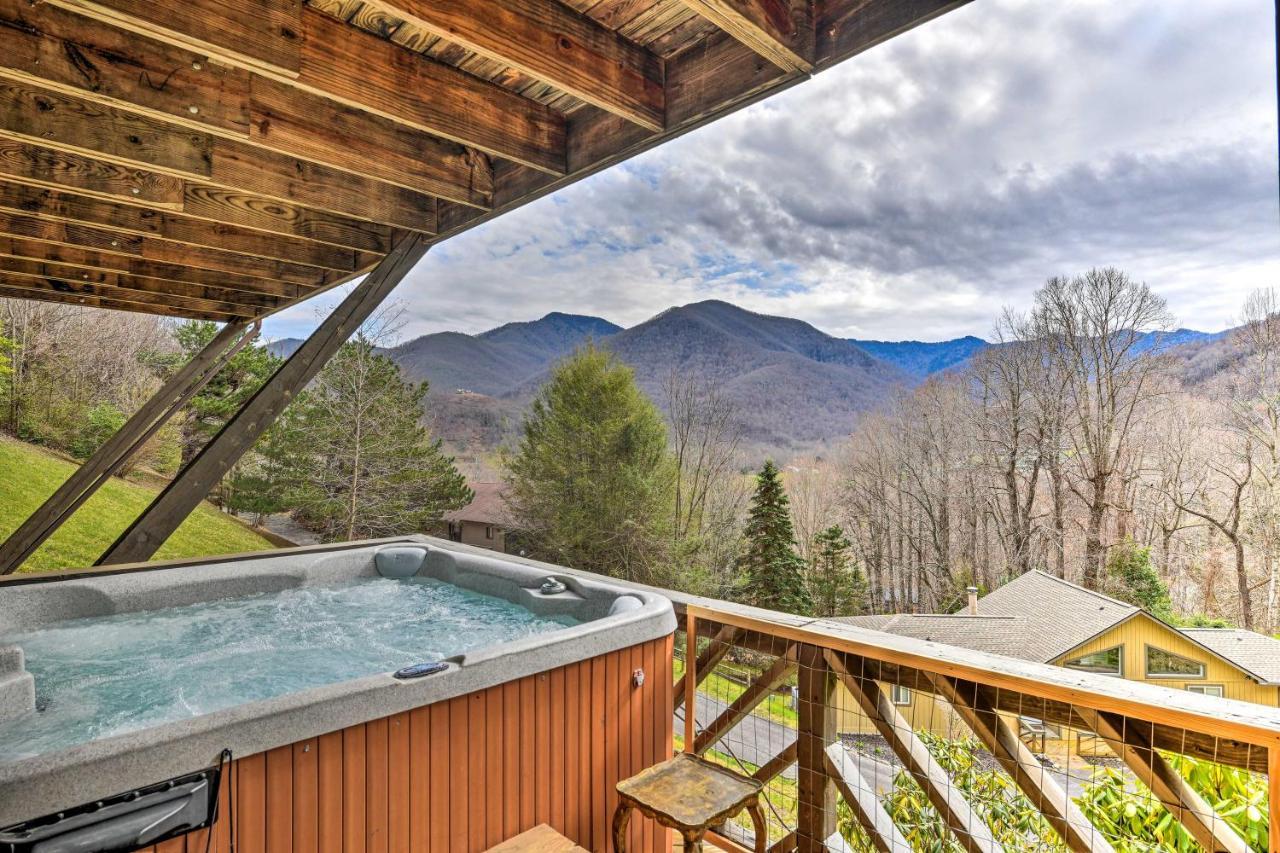 Best Location - Maggie Valley Cabin With Hot Tub! Eksteriør billede
